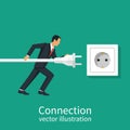 Business connection concept Royalty Free Stock Photo