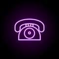 business contact neon icon. Elements of web set. Simple icon for websites, web design, mobile app, info graphics