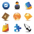 Business contacts icons