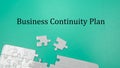 Business Continuity Plan Wording Royalty Free Stock Photo