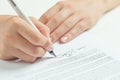 Business contract signing Royalty Free Stock Photo