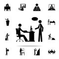 business conversation icon. people in work icons universal set for web and mobile Royalty Free Stock Photo