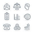 Corporate commerce icon pack. Vector illustration Royalty Free Stock Photo