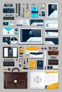 Business corporate identity stationary items set Royalty Free Stock Photo