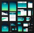 Business corporate identity template set with logo Royalty Free Stock Photo