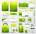 Business corporate identity template set with logo Royalty Free Stock Photo