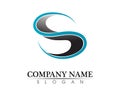 Business corporate letter S logo design vector Royalty Free Stock Photo