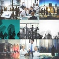 Business Corporate Team Collaboration Success Start Concept Royalty Free Stock Photo