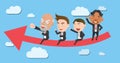 Business corporation teamwork concept flat character