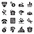 Business cost icon set