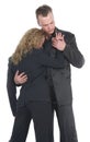 Business Couple Embracing