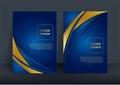 Business cover design. Brochure template layout, Blue cover design, business annual report, flier, magazine