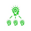 business creative idea solutions team green icon Royalty Free Stock Photo