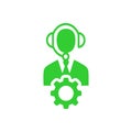 business creative idea solutions team green icon Royalty Free Stock Photo