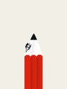 Business creative solution vector concept. Symbol of creativity, inspiration. Minimal illustration