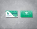 Business card design minimal, organic and clean