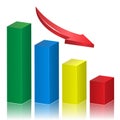 Business crisis graph Royalty Free Stock Photo