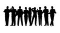 Business crowd vector