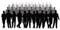 Business crowd vector