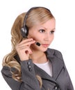 Business customer support female operator Royalty Free Stock Photo