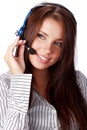 Business customer support operator Royalty Free Stock Photo