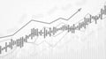 Business data analytics. Financial graph chart. Graph chart of stock market investment trading. Abstract analisys and statistic