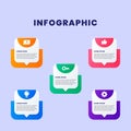 Business data visualization. Process chart. Abstract elements of graph Royalty Free Stock Photo
