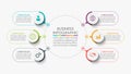 Business data visualization. timeline infographic icons designed for abstract background template Royalty Free Stock Photo