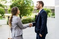 Business Deal Handshake Colleagues Concept Royalty Free Stock Photo