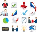 Business deals icon set