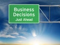 Business decision making concept. Royalty Free Stock Photo