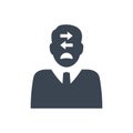 Business decision making confusion icon