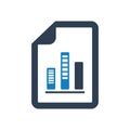 Business Decline Bar Icon, Downward Trend Icon