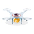 Business drone with action camera