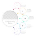 Business departments infographic chart design template