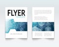 Business design template. Cover brochure book flyer magazine layout mockup geometric polygonal shapes info-graphic Royalty Free Stock Photo