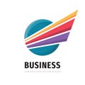 Business development concept logo design. Abstract planet creative logo. Future technology logo symbol.