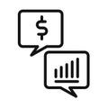 Business Dialog Icon Color Illustration