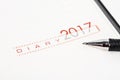 Business 2017 diary. Royalty Free Stock Photo