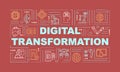 Business digital transformation word concepts banner