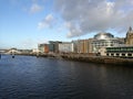 Business district of Glasgow along the river Clyde water front