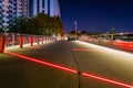 The business district of La Defense at night, Paris. France Royalty Free Stock Photo