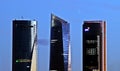 The known as `Four Towers Business Area` of Madrid. Royalty Free Stock Photo