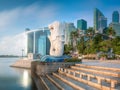 Business district and Marina bay in Singapore Royalty Free Stock Photo