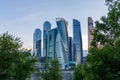 Business district in Moscow - Moscow International Business Center `Moscow City`, Russia Royalty Free Stock Photo