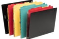 business document folder with labeled and color-coded folders Royalty Free Stock Photo