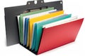 business document folder with labeled and color-coded folders Royalty Free Stock Photo