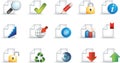 Business document icon set Royalty Free Stock Photo