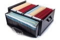 business document organizer, with files and folders in neat rows Royalty Free Stock Photo