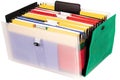 business document organizer, with labeled and color-coded folders, keeping important documents organized Royalty Free Stock Photo